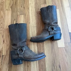Frye Harness Cowboy Boots